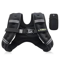 Liveet 10lb Adjustable Weighted Vest