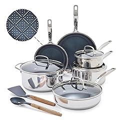 Blue Diamond Hybrid Nonstick Cookware Set