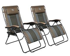 Timber Ridge Reclining Zero Gravity Chair, 2 Pack