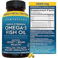 Viva Naturals Triple Strength Omega 3 Fish Oil
