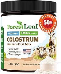 ForestLeaf Colostrum Powder, Grass Fed, 50% IgG, 45 Servings