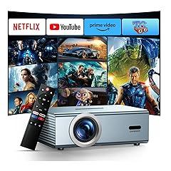 OWNKNEW Smart Projector with Netflix and Dolby Audio