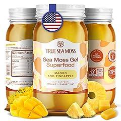 TrueSeaMoss Wildcrafted Irish Sea Moss Gel - MANGO/PINEAPPLE, 1