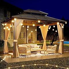 GAOMON Hardtop Gazebo 10x12 ft