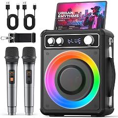 VOSOCO Portable Bluetooth Karaoke Speaker System