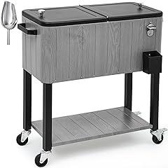 YITAHOME 80-Quart Rolling Cooler Cart