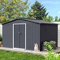 Acekool Outdoor Metal Storage Shed 10x12 FT