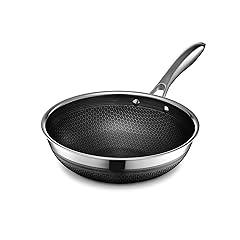 HexClad 10-Inch Hybrid Stainless Steel Wok