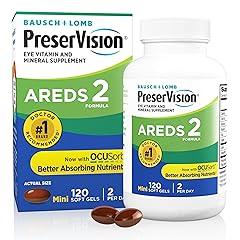 PreserVision AREDS 2 Eye Vitamin Supplement 120 Softgels