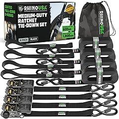 USA Ratchet Tie Down Straps 4-Pack