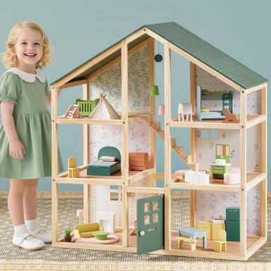 wooden dollhouse