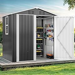 DWVO Metal Outdoor Storage Shed