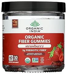 ORGANIC INDIA Fiber Gummies - Strawberry