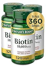 Nature's Bounty Biotin 10,000mcg Softgels