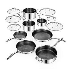 Deluxe 13-Piece Nonstick Stainless Cookware Set