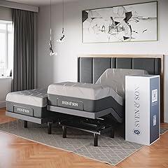 Sven & Son Classic Adjustable Bed + 14" Hybrid Mattress - Split King