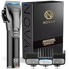 Novah Grooming Professional Cordless Hair Clippers for Men