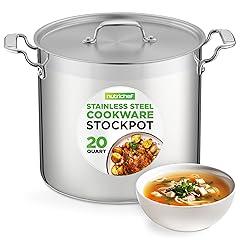 NutriChef 20 Quart Heavy-Duty Stockpot