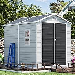 CDCASA 8x6 FT Resin Outdoor Storage Shed
