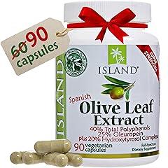 Island Nutrition Olive Leaf Extract 25% Oleuropein