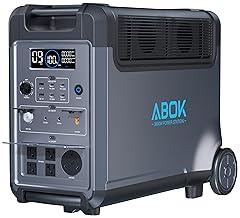 ABOK Portable Power Station 3840Wh Solar Generator