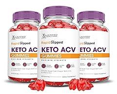 Rapid Ripped Keto ACV Gummies 1000MG 3 Pack