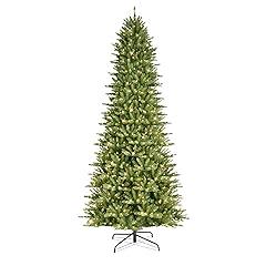 Puleo International 12' Pre-Lit Slim Fraser Fir Tree