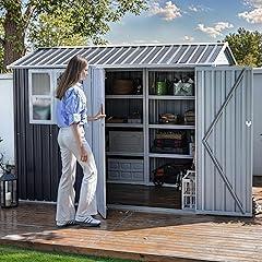 DWVO Metal Outdoor Storage Shed