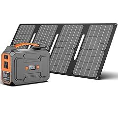 Apowking 200W Portable Solar Generator with 40W Panels