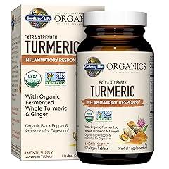 Garden of Life Extra Strength Turmeric Tablets