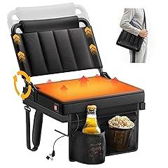 Heated Portable Stadium Seat with Back Support