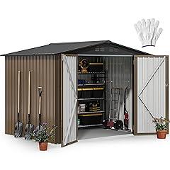 DWVO Large Metal Outdoor Storage Shed
