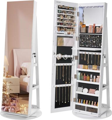 full length mirror with storage