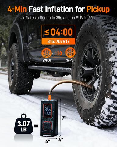 portable tire inflator