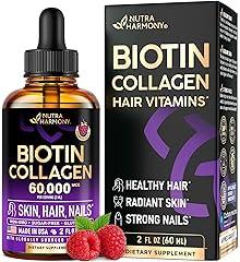 NUTRAHARMONY Liquid Biotin & Collagen Drops 60000 mcg