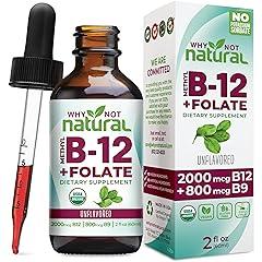 Why Not Natural Vitamin B12 Liquid Folate Drops