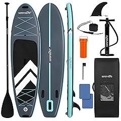 SereneLife Inflatable Stand Up Paddle Board