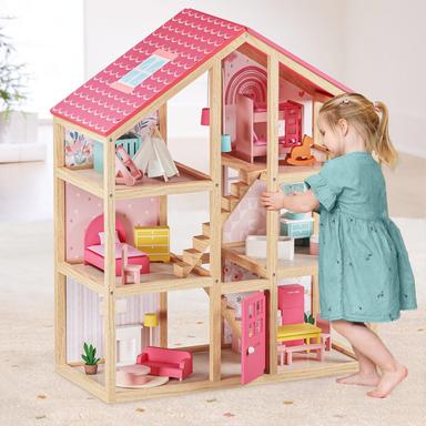 wooden dollhouse
