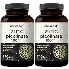 NatureBell Zinc Picolinate 100mg, 480 Count