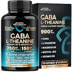 NUTRAHARMONY GABA L-Theanine 900 mg Mood Support
