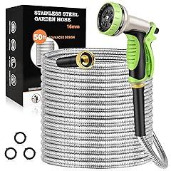GOXAWEE Garden Hose 50FT Stainless Steel