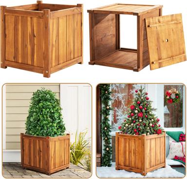 wooden planter box