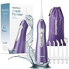 AquaSonic Cordless Water Flosser with 5 Jet Tips