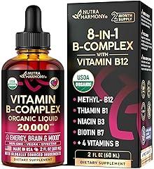 NUTRAHARMONY Organic B-Complex Liquid Drops 2fl oz