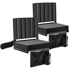 VIVOHOME Stadium Seats with Back Support