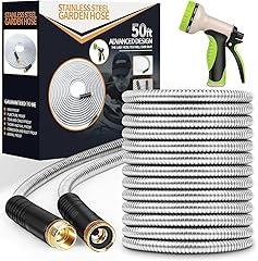 Unywarse 50 ft Stainless Steel Garden Hose