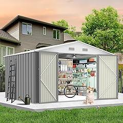 GarveeLife Outdoor Storage Shed 10x12 Ft