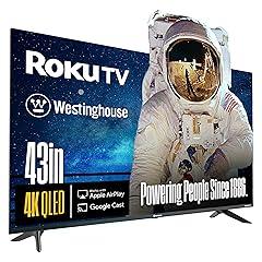 Westinghouse QLED Roku Smart TV 43 Inch 4K