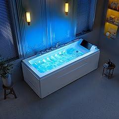 67-Inch Jetted Bathtub with Chromotherapy