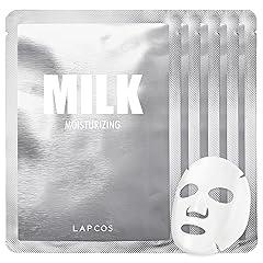 LAPCOS Milk Moisturizing Face Mask 5-Pack